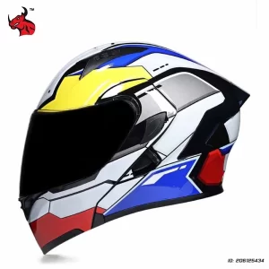 Motorcycle Helmet Flip Up Double Lens Full Face Helmets Motobike Scooter DOT Approved Moto Cascos Four Seasons Motocross Helmet
