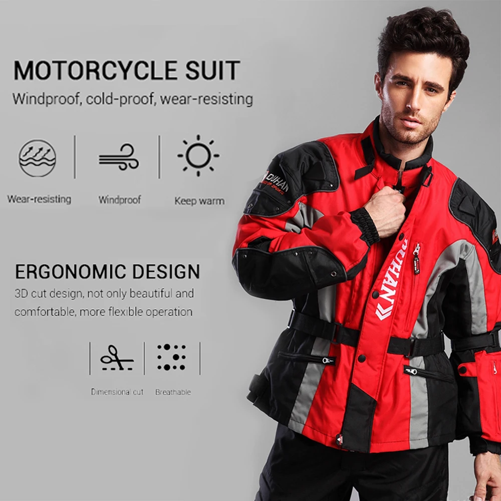 New Winter Motorcycle Jacket Warm Motorcycle Pants Wear-resistant Motorcycle Motocross Jacket Windproof Moto Protector - Image 3