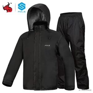 Motorcycle Raincoat Suit Outdoor Waterproof Windproof Motocross Riding Raincoat Suit Reflective Lightweight Men's Raincoat Set