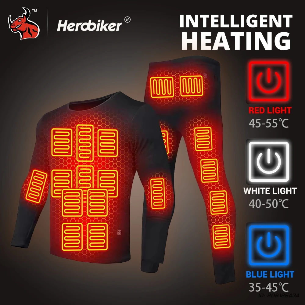 Professional Heated Jacket Pants Windproof Water Resistant Thermal Motorcycle Ski Suit for Men Women in Winter