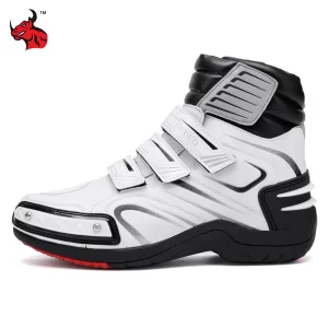 Motorcycle Shoes Anti-slip Off-road Racing Wear-resistant Motorcycle Rider Protective Shoes Reflective Gear Racing Cycling Boot