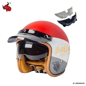 Retro Motorcycle Helmet 3/4 Open Face Helmets Riding DOT Certification Casco Moto Helmet Half Face Capacete De Moto Men Women