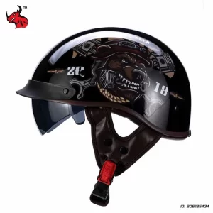 Retro Motorcycle Half Helmet Summer Half Face Unisex Helmet Motorbike Universal Bicycle Baseball Cap Half Helmet DOT Approved