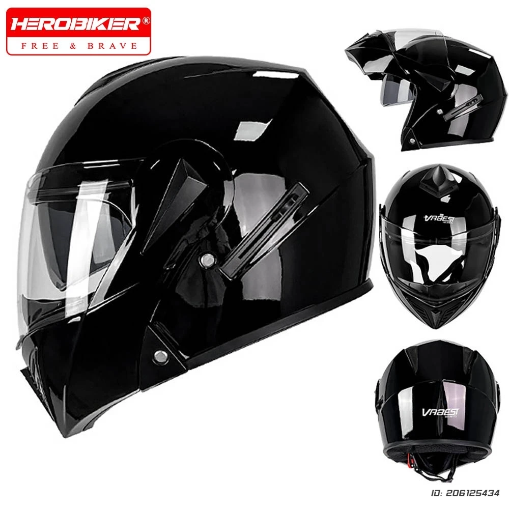 Full Face Helmet Motorcycle Flip Up Open Face Capacete Modular Helmet Racing Casco Moto Helmet Motocross Riding Motorsiklet Kask - Image 3