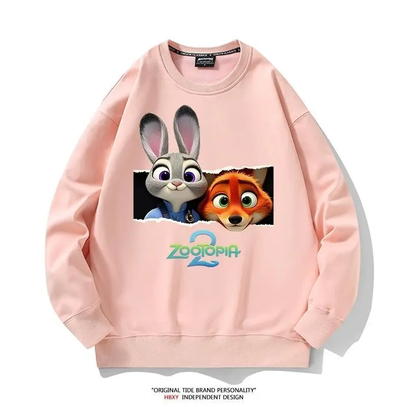 Spring Kid Boy Clothes Children Girls Disney Zootopia 2 Judy Hopps Nick Wilde Print Sweatshirt Top Baby Cartoon Pullover - Image 3