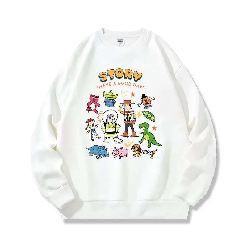 Spring Kid Boy Clothes Children Girl Disney Toy Story's Buzz Lightyear Sweatshirt Top Baby Cartoon Pullover Long Sleeve T-shirts - Image 3